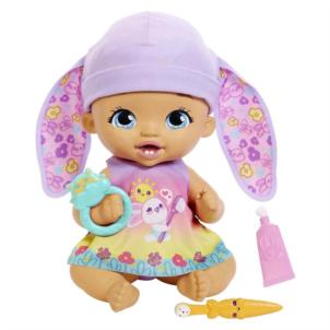 Bild von Mattel MY GARDEN Zahnputzspaß Hasen-Baby Puppe - Lavendel (30 cm) HGC12