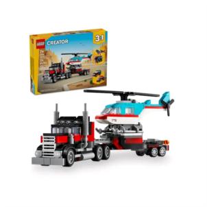 Bild von LEGO® Creator 3-in-1 Tieflader mit Hubschrauber 31146